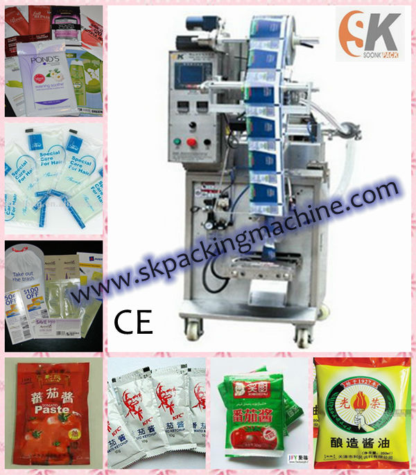 Liquid packing machine with piston type metering and feeding device(160Y)