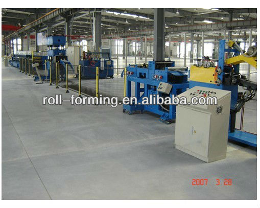 Logistic beam and crossbeam roll forming line