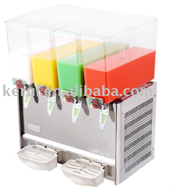 long time supplying refrigerated beverage dispenser 9L with 4 tanks