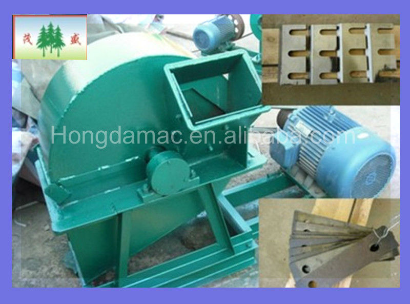 Low consumption stationary wood chippers