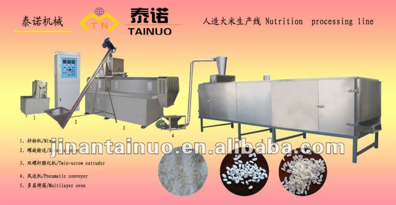 Low energy consumption nutritional rice machines