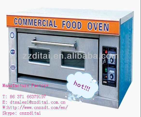 low price 1 layer 2 pan electric deck baking oven