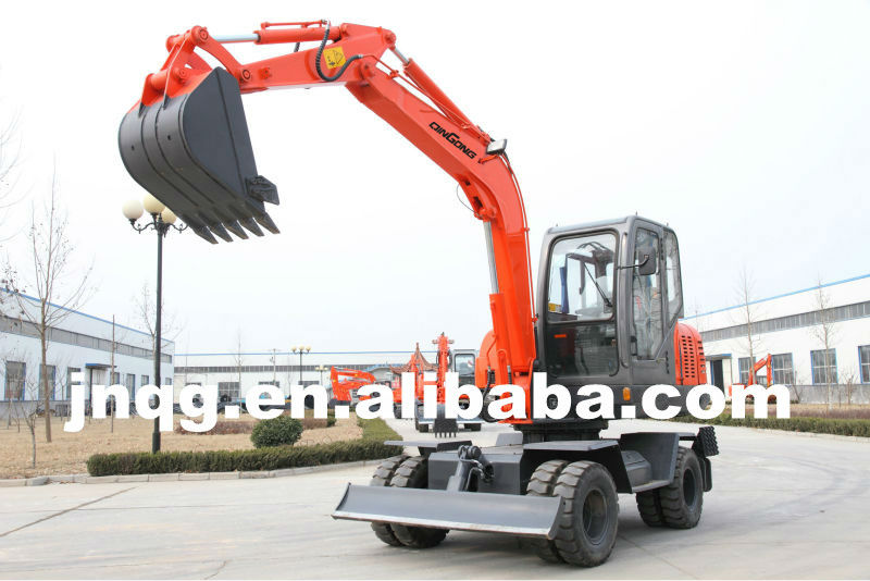 Low Price New Wheel Excavator(Made In China) 0.5m3 For Sale