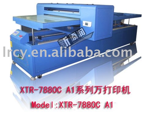 LR-4880C A2 size industrial digital inkjet eco-solvent flatbed pad printer