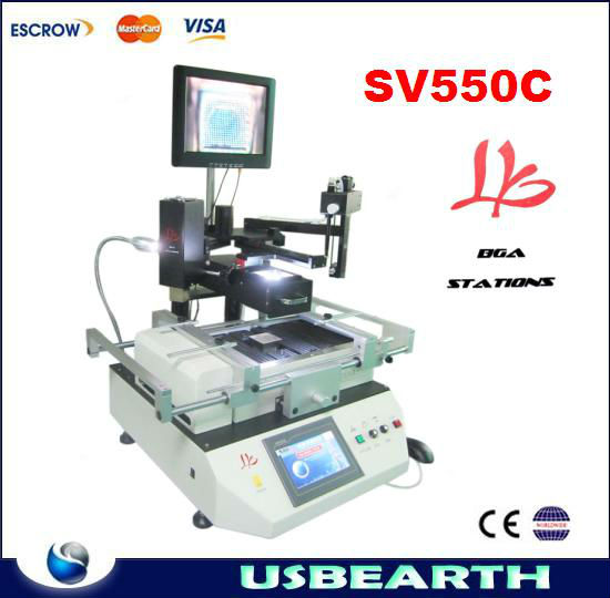 LY BGA rework station SV 550C semi automatic bga with optical alignment system,optical alignment,bga rework station new Upgrade