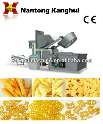 Macaroni pasta pellets fryging machine