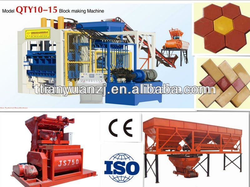 machinery for small industries QT10-15 with ISO9001&CE