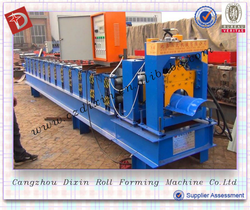 Made in China DX312-120 Color Steel Ridge Tile Roofing Cold Roll Forming Machine Metal Ridge Cap Roll Former