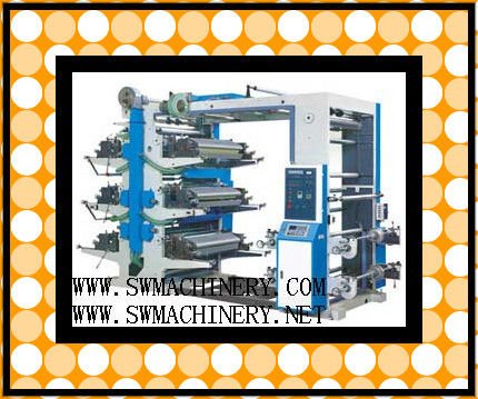 Make Money market bag printing machine(super market shopping bag printing machine,six color printing machine)