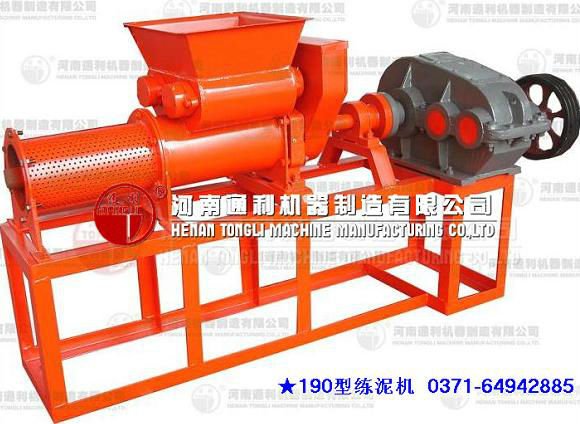 making well earth clay tile machine