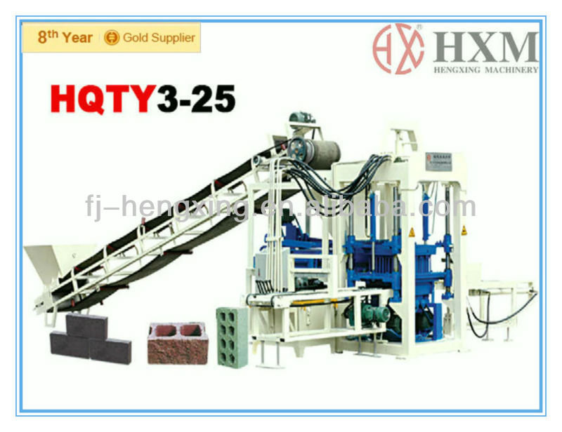 Manual Cement block shaping machine / concrete hollow brick machine /HQTY3-25