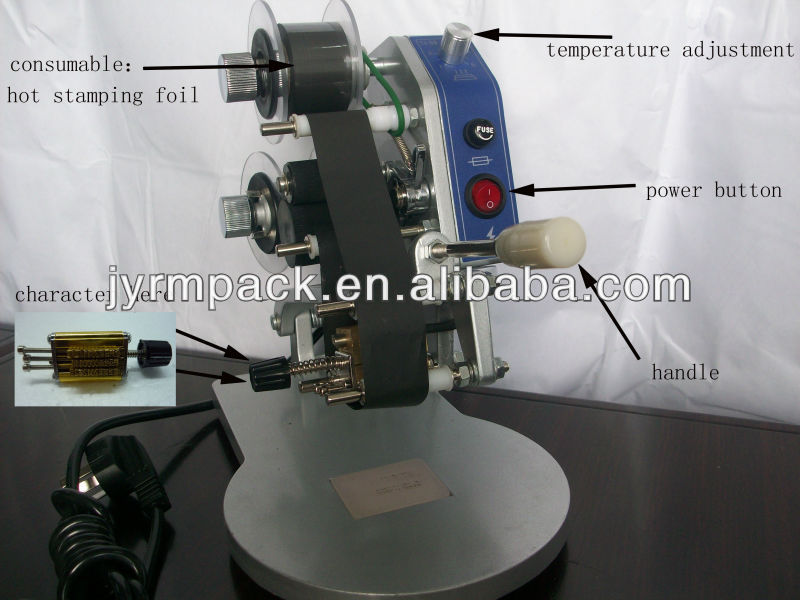 manual heat press embossed handle hot stamp smooth surface printing