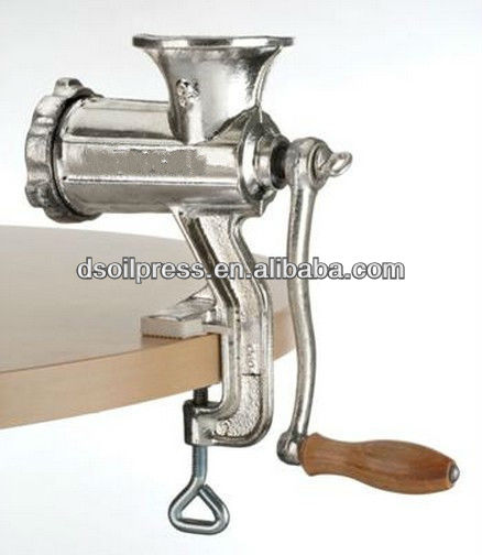 manual meat grinder silver painted with factory price