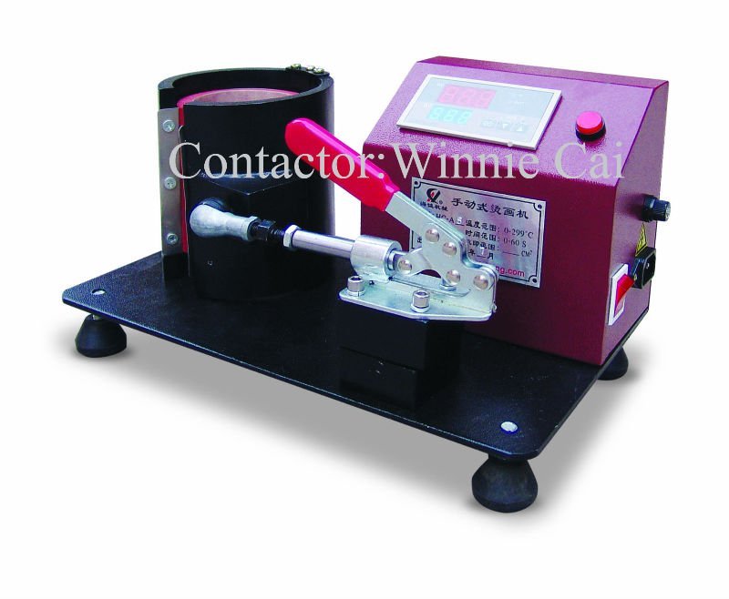 Manual mug heat transfer machine