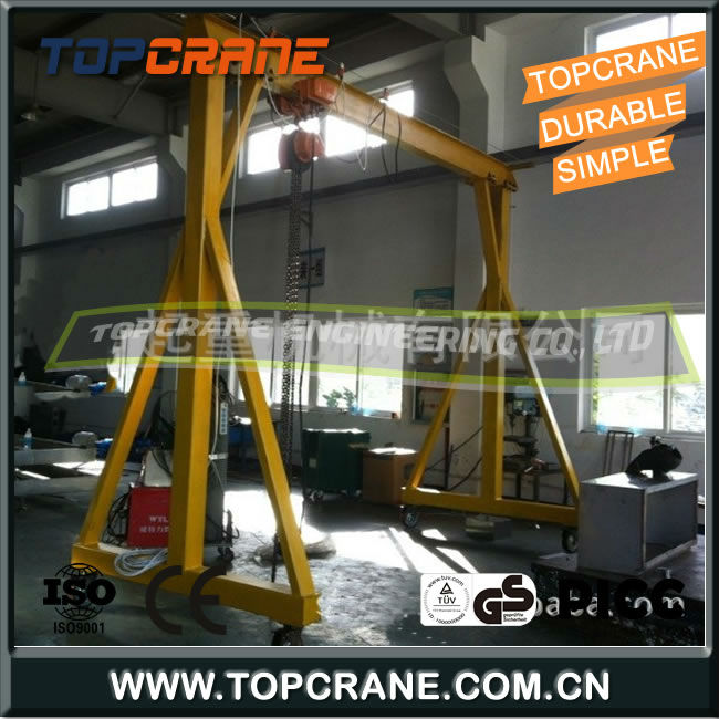 Manual Operation Simple Portable Gantry Crane for workshop