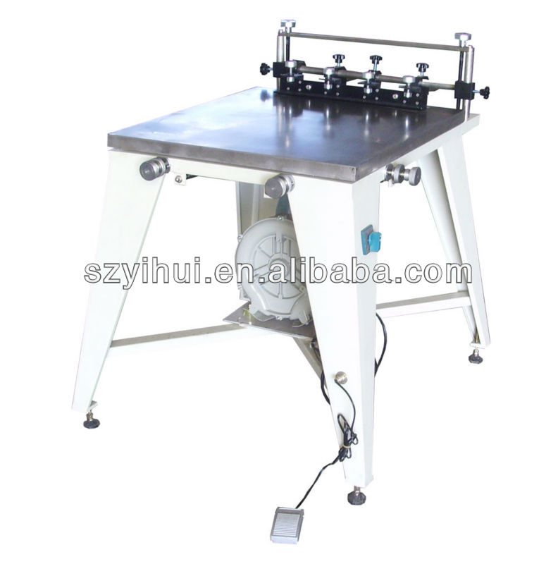 Manual screen printing machine, manual screen printing table