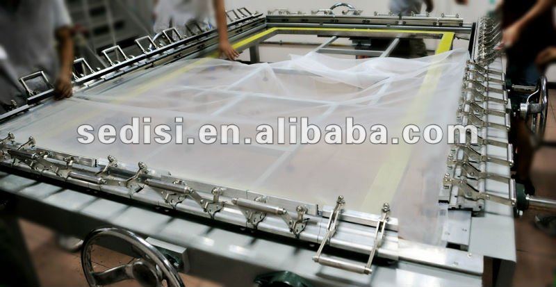 Manual screen printing stretching machine