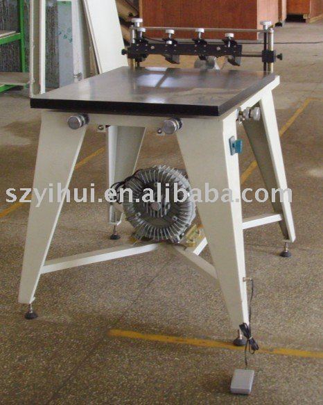 Manual screen printing table