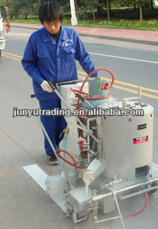 Manual thermoplastic road marking machine