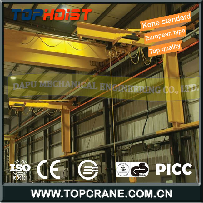 Manual wall traveling jib crane 1 ton