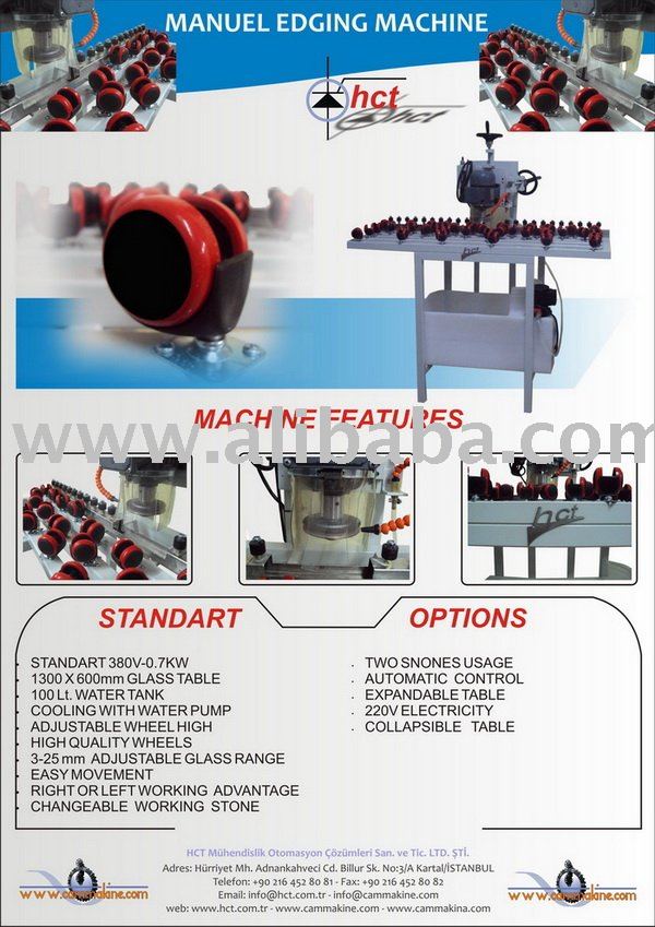 Manuel Glass Edging Machine