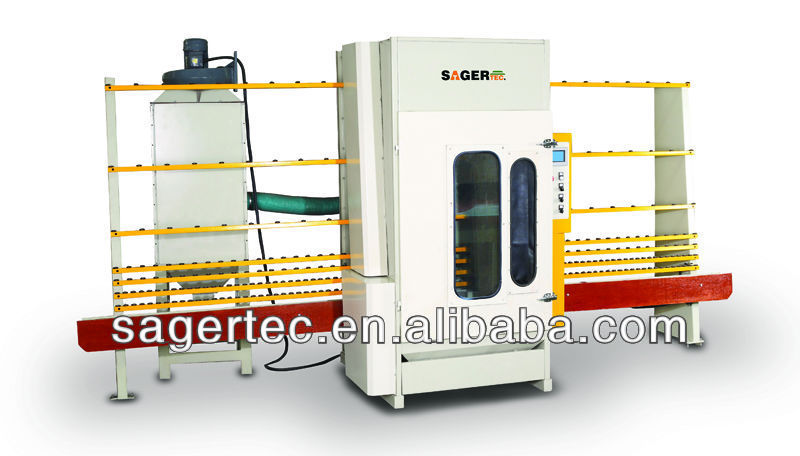 Manufacturer supply automatic vertical glass sandblasting machine