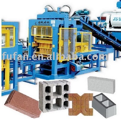 maquina de bloques de hormigon Automatic Concrete Cement Brick Making Machinery, paving brick making machine, curb brick machine