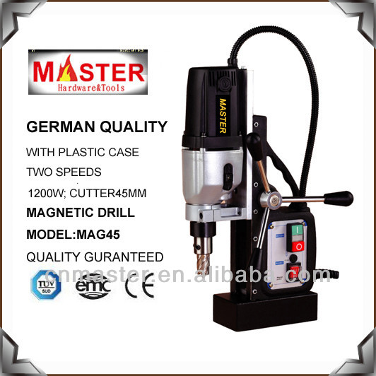 MASTER Portable Magnetic Drill Machine two speeds