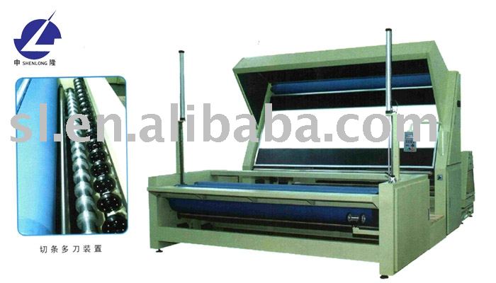 MB551TS MULTI-BLADE EGE-CUTTING AND STRIP-CUTTING INSPECTING AND ROLLING MACHINE FROM LARGE FABRIC ROLL TO LARGE FABRIC ROLL