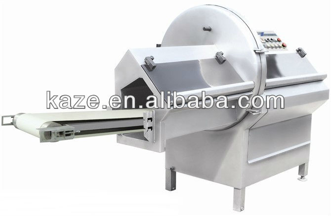 Meat block cutting machine