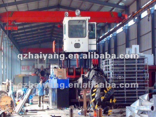 Mechanical dredger hydraulic cutter suction