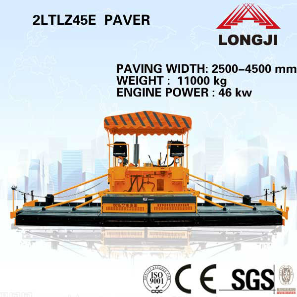 Mechanical Paver 2LTLZ45E wheel paver (Paving width: 4500mm,Engine power: 46kw)