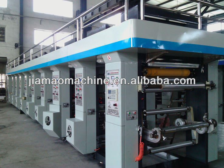 Medium-speed rotogravure printing machine,Computer automatic OPP/BOPP intalio press