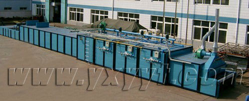 Mesh belt type glass fuel gas decorating lehr