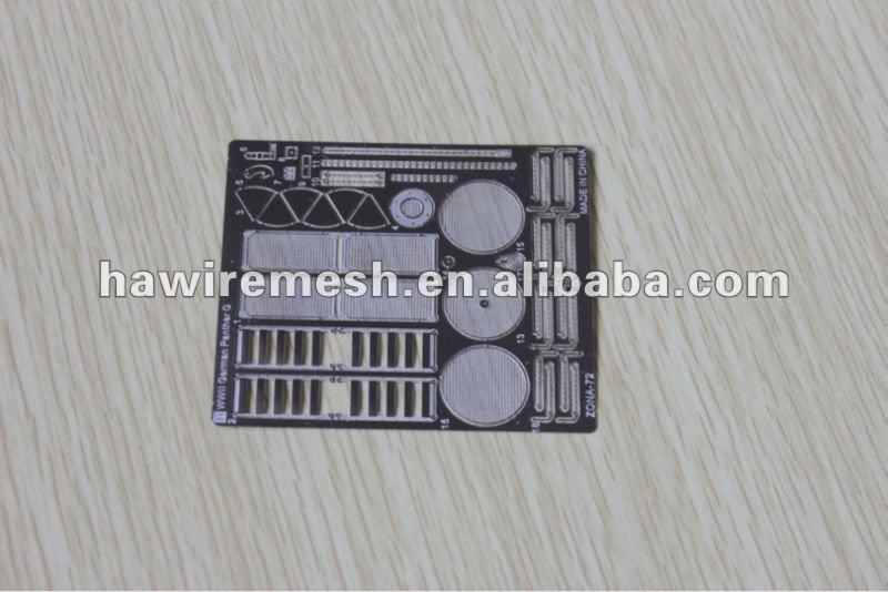 metal etching sheet for toy model parts( factory)