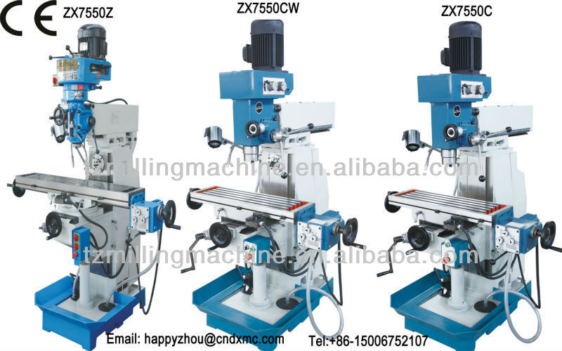 metal lathe/ZX7550CW milling drilling machine