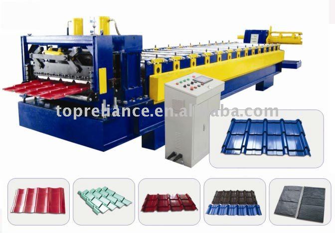 Metal roof tile making machine