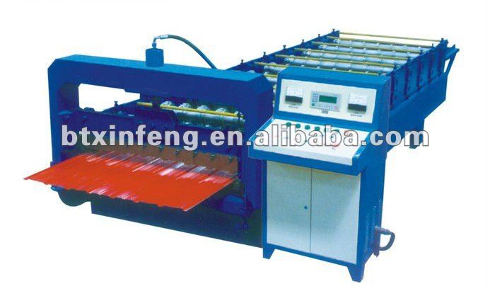 Metal siding roof tile machine