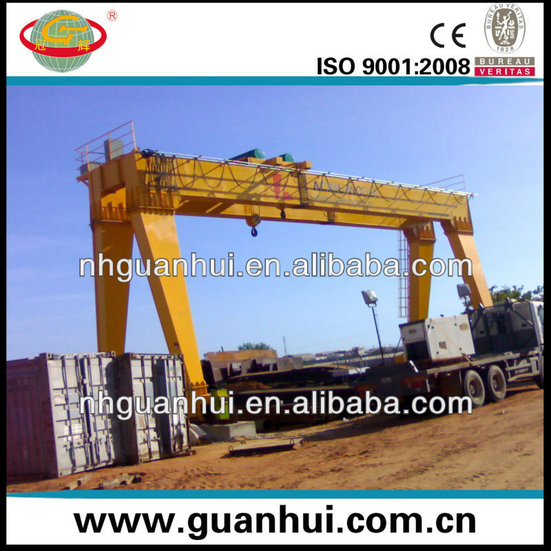 MHS double girder gantry crane with hoist trolley