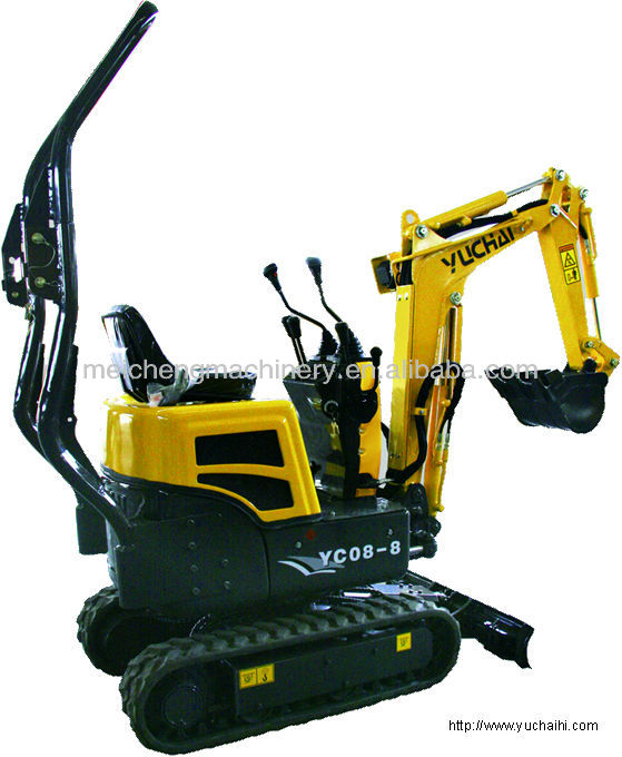 Micro excavator Yuchai YC 08-8 (Yanma engine)