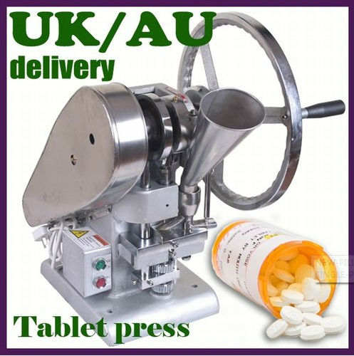 Mini TDP-1.5 Single punch pill press with 1 set free round dies 1205009H