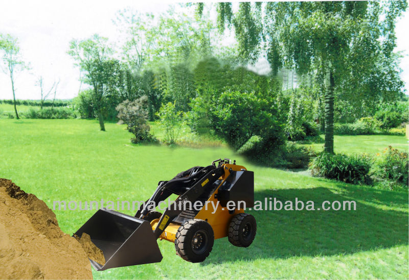 Mini Wheeled Skid Steer Loader with CE