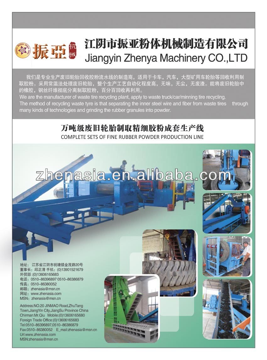 mining/truck/bus/ tire recycling equipment