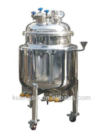 Mirror polish mixing tank with side mixer