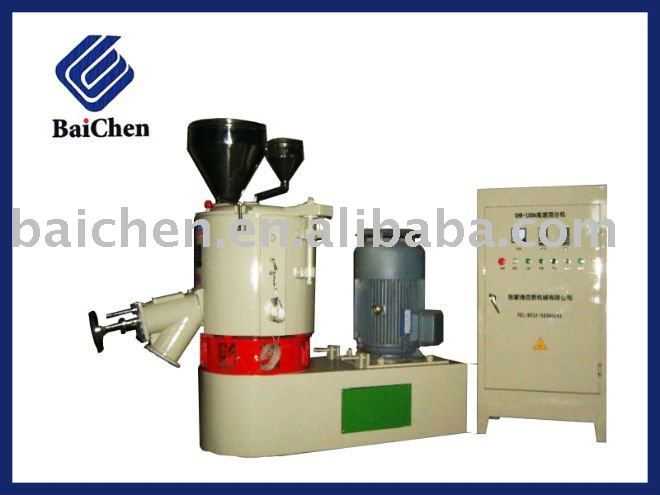 Mixing machine for plastic powder