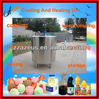 Mixing tank with cooling and heating function