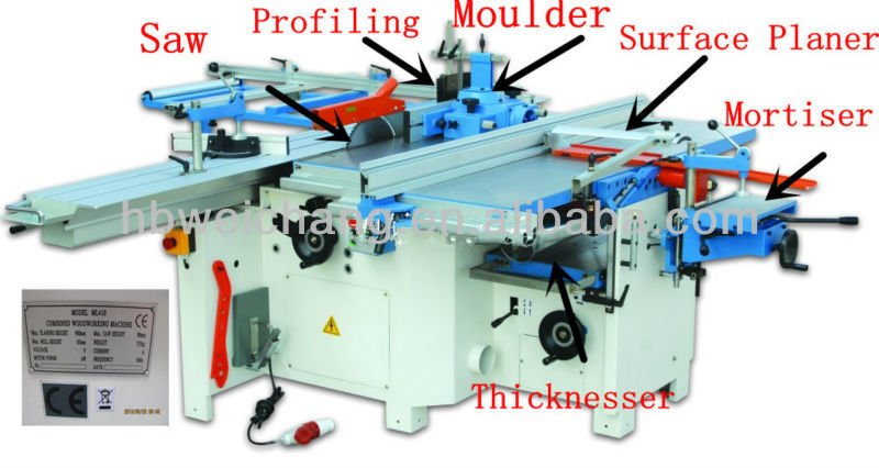 ML410 Woodworking Combined Universal Machine with 6 functions