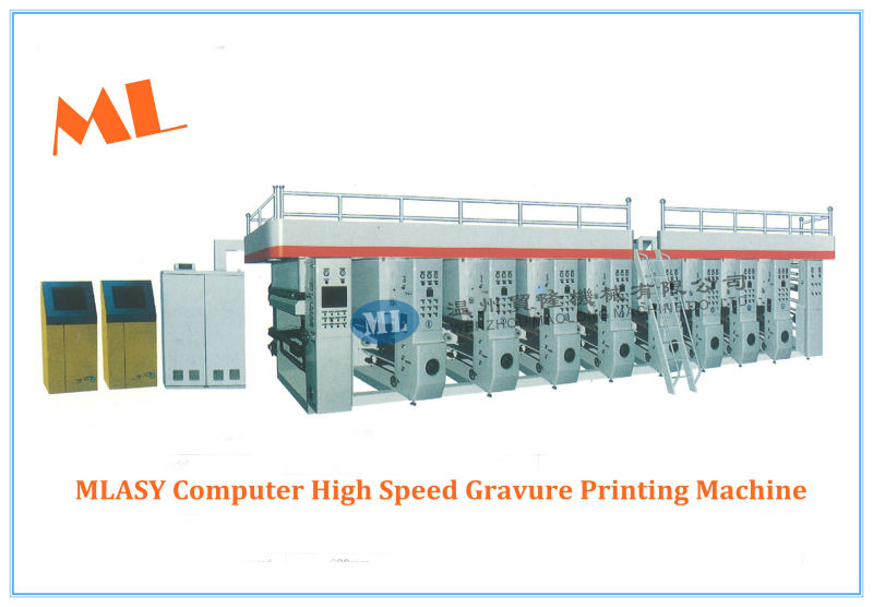 MLASY Computerized High Speed 8 Color Nonwoven Fabric Gravure Printing Machine