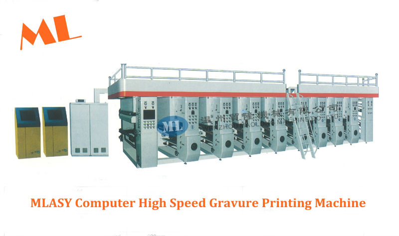 MLASY Computerized High Speed 8 Color PE Gravure Printing Machine