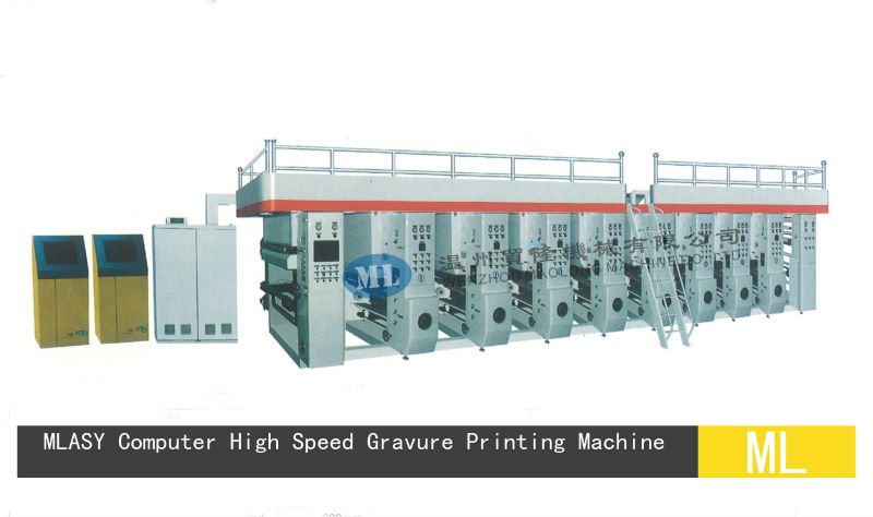 MLASY Computerized High Speed Gravure Printing Machine on film